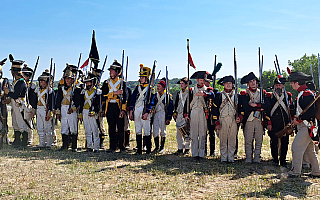 Inscenizacja bitwy wojsk napoleońskich z Rosjanami w Barkwedzie